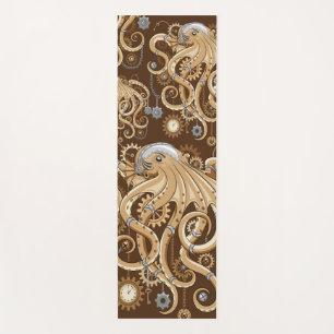 Tapis De Yoga Poulpe Machine de Style Steampunk Surréaliste Rétr