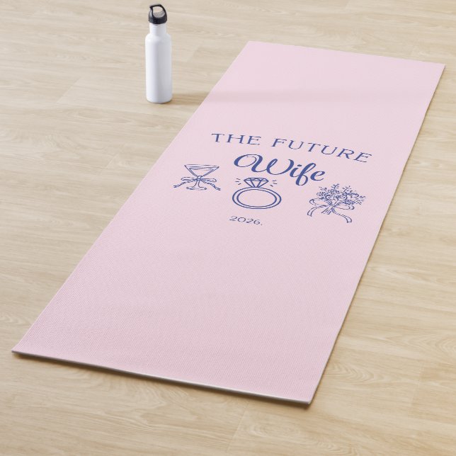 Tapis de yoga pour future épouse (En situation)