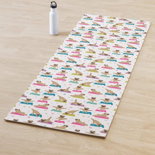 Tapis de yoga pour Pug (En situation)