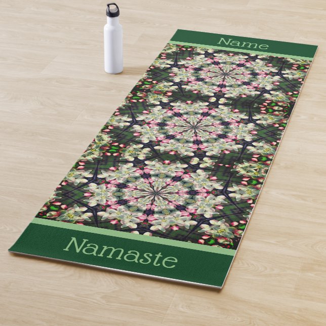 Tapis De Yoga Printemps fleurit Abstrait Fleur Art personnalisé (En situation)