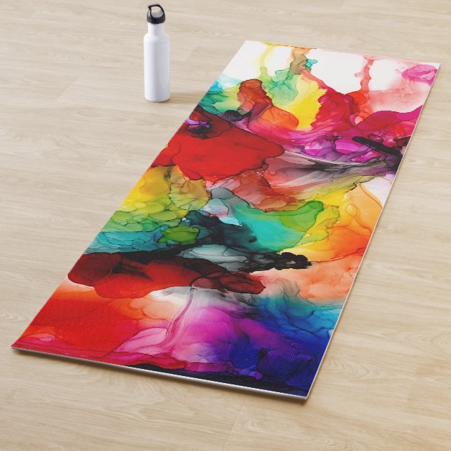 Tapis De Yoga Prisme de bijoux - Aquarelle (En situation)