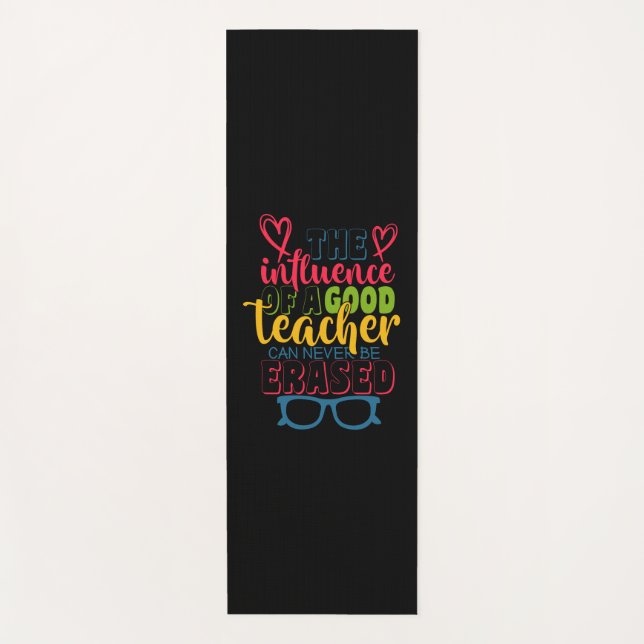 Tapis De Yoga Professeur Cadeaux | L'Influence D'Un Bon Enseigna (Devant)
