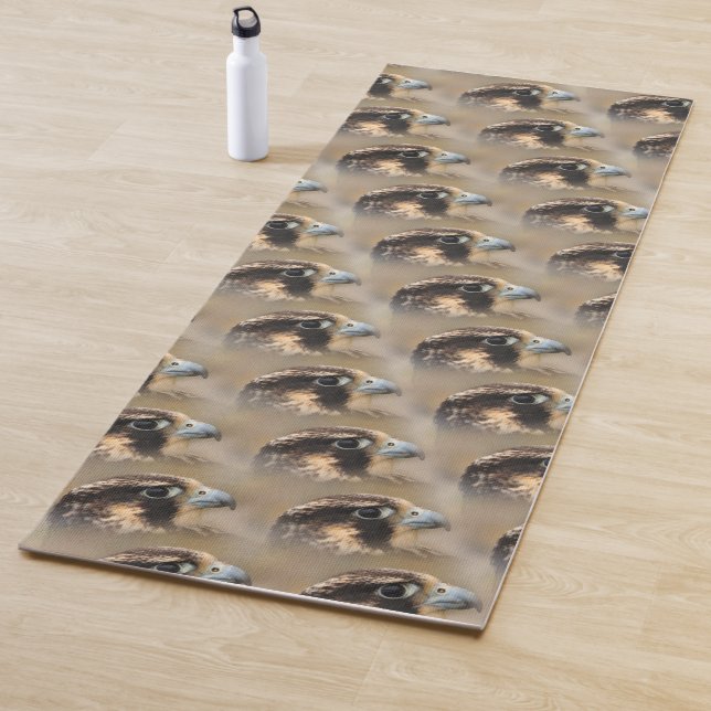 Tapis De Yoga Profil d'un faucon pèlerin (En situation)