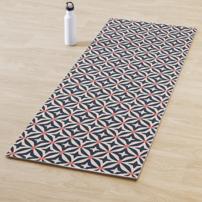 Tapis De Yoga Profil sous convention astérisque géométrique (En situation)