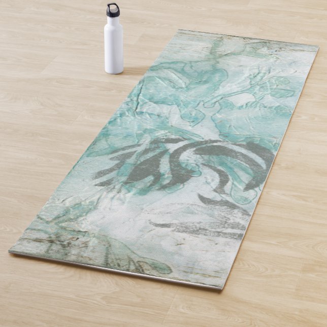 Tapis De Yoga Pulvérisateur de fleurs non embellisé III (En situation)