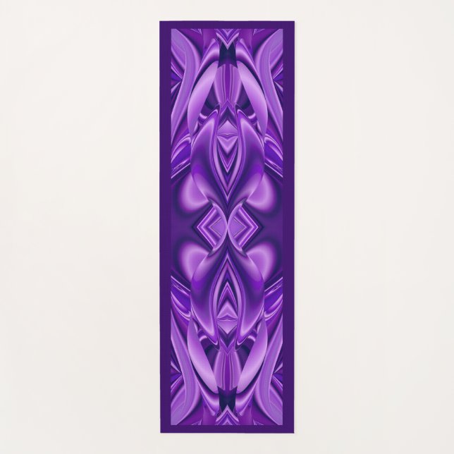 Tapis De Yoga Purple Dream, Imaginaire Abstrait Rainbow-Art (Devant)