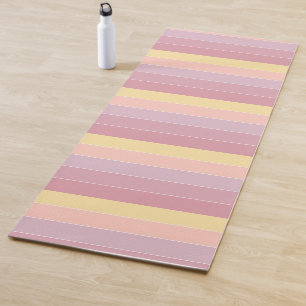 Tapis De Yoga Purple rose jaune pastel Couleurs Sport Fitness