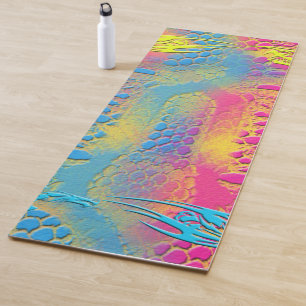 Tapis De Yoga PYTHON - moderne fractale décorative -