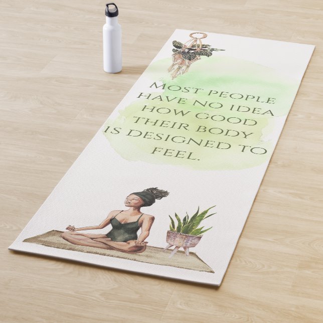Tapis De Yoga Quelle bonne aquarelle Yoga Mat (En situation)