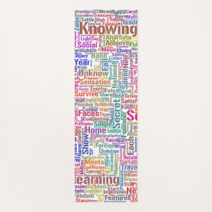 Tapis De Yoga Question Apprendre Nuage MotssTexte Motif Message