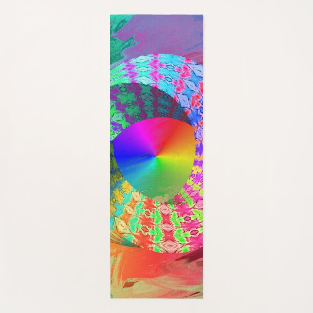 Tapis De Yoga Rainbow Fluid Pour LGBT Gay pride (Devant)