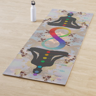 Tapis De Yoga Rainbow Infinity Chakra Yogi Corps Astral Yoga Mat