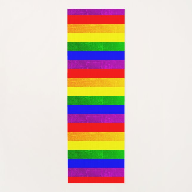 Tapis De Yoga Rainbow LGBT Pride Yoga Mat (Devant)