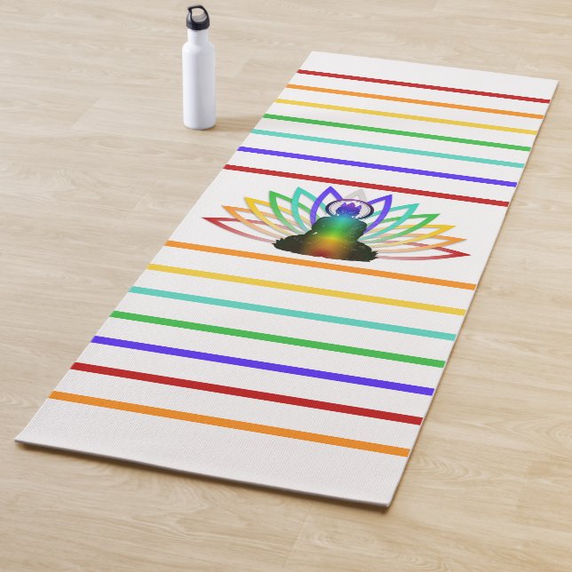 Tapis De Yoga Rainbow Namaste (En situation)