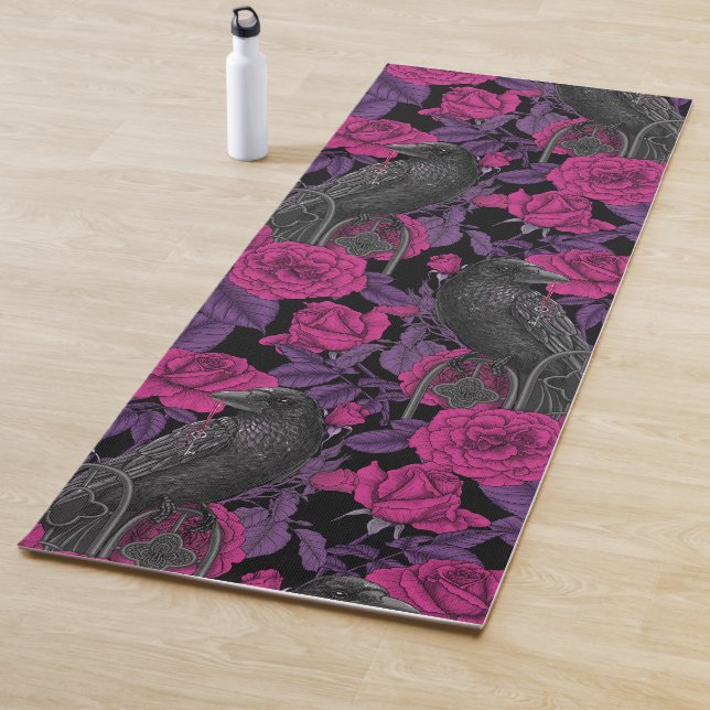 Tapis De Yoga Ravins et roses roses roses (En situation)
