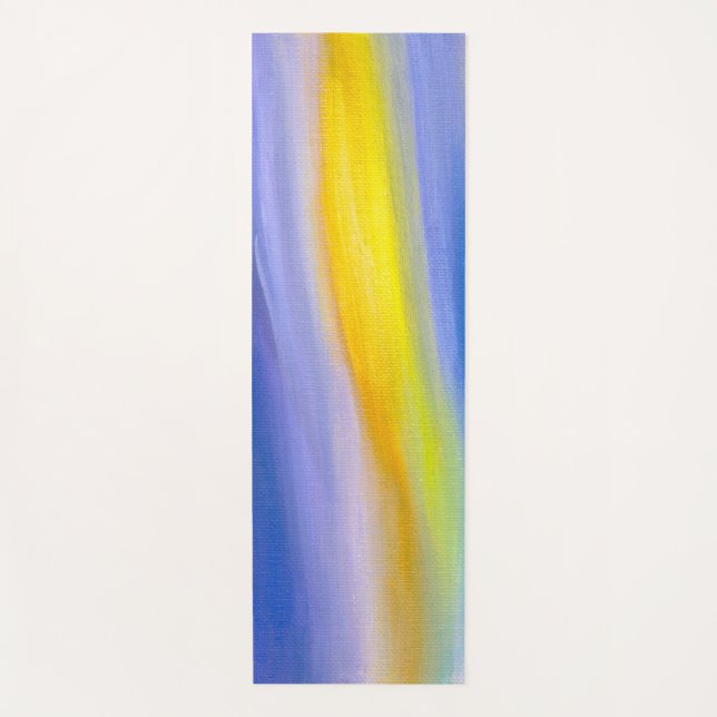 Tapis De Yoga Rayon Doré Abstrait (Devant)