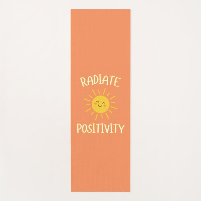 Tapis De Yoga Rayonner de positivité (Devant)