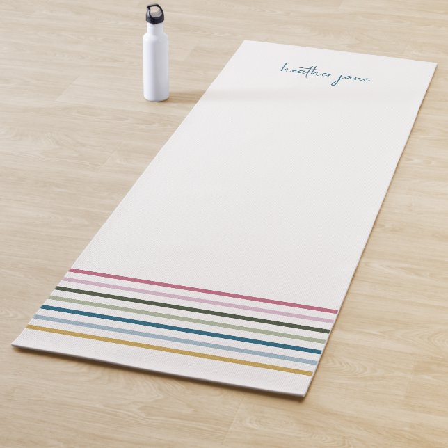 Tapis De Yoga Rayure Moderne (En situation)