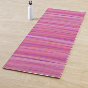 Tapis De Yoga Rayures Abstraites Flush Springtime