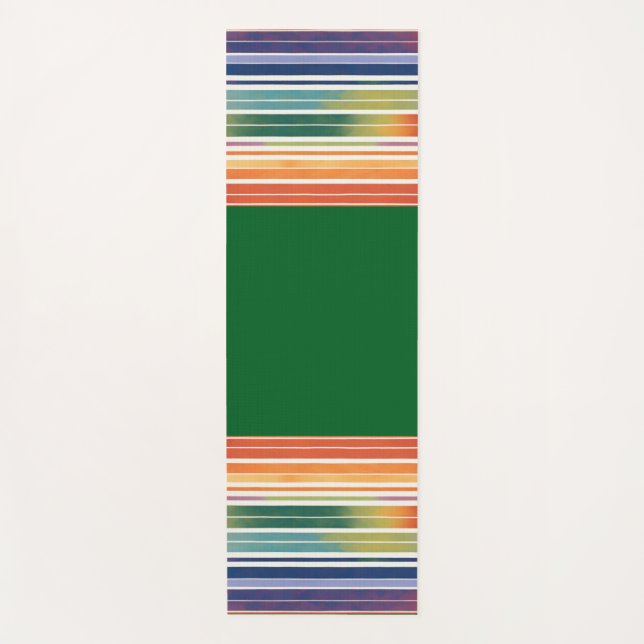 Tapis De Yoga Rayures Arc-en-ciel Glorieuses (Devant)