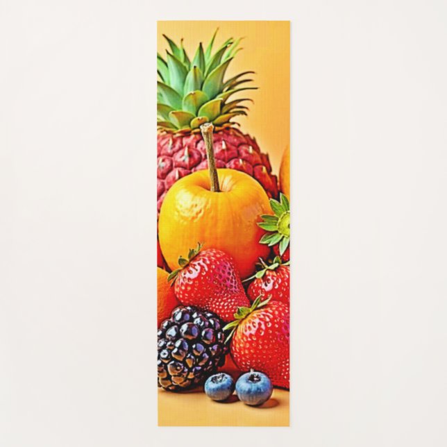 Tapis De Yoga Récolte Fruitée Fraîche : Conception de Récolte de (Devant)