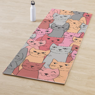 Tapis De Yoga Red Cats Design Yoga Mat