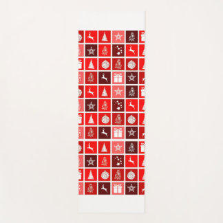 Tapis De Yoga Red Christmas Holiday Cute Tree Reinder