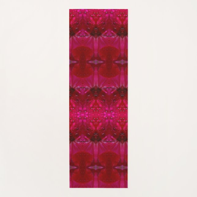 Tapis De Yoga Red Dianthus Ikat 5 (Devant)