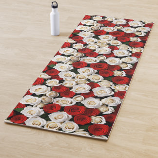 Tapis De Yoga RedandWhiteRoses