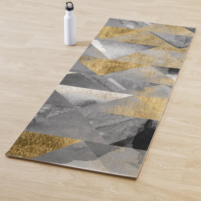 Tapis De Yoga Réflexions dorées I (En situation)