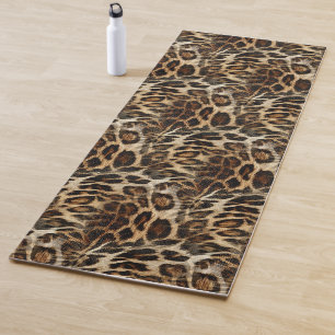 Tapis De Yoga Regard en cuir de grain de taches folles et chics