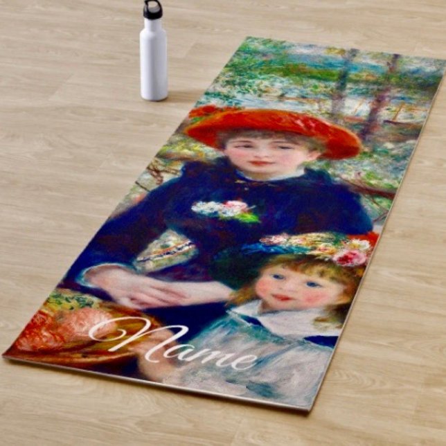 Tapis De Yoga Renoir’s Mother and Child (Enjoy the beauty and elegance of this floral yoga mat. 
)