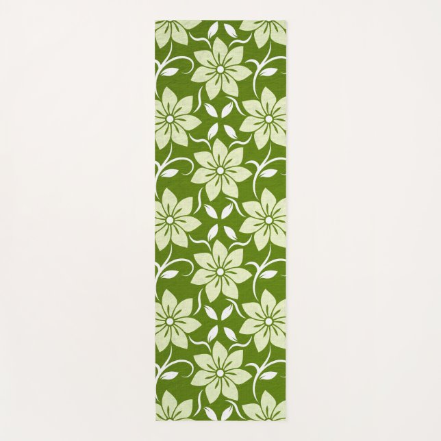 Tapis De Yoga Répétition de Fleur d'Olivier (Devant)