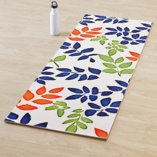 Tapis De Yoga Répétition de la feuille chromatique