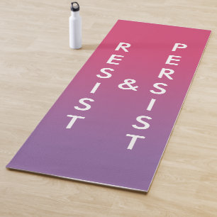 Tapis De Yoga Résistance et persistance du dégradé rose à violet