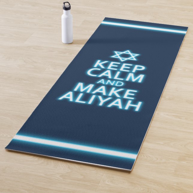 Tapis De Yoga Restez Calme Et Faites De L'Aliyah (En situation)