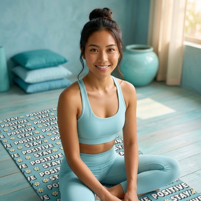 Tapis De Yoga Restez Positif (Créateur téléchargé)