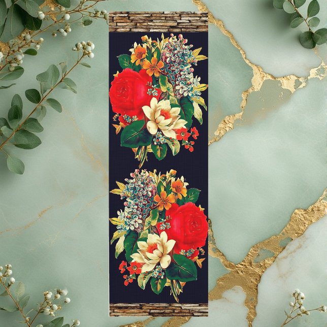 Tapis De Yoga Retraite spirituelle Nature Flore Scène Jardin Ros (Spiritual Retreat Nature Floral Scene Garden Roses Yoga Mat)