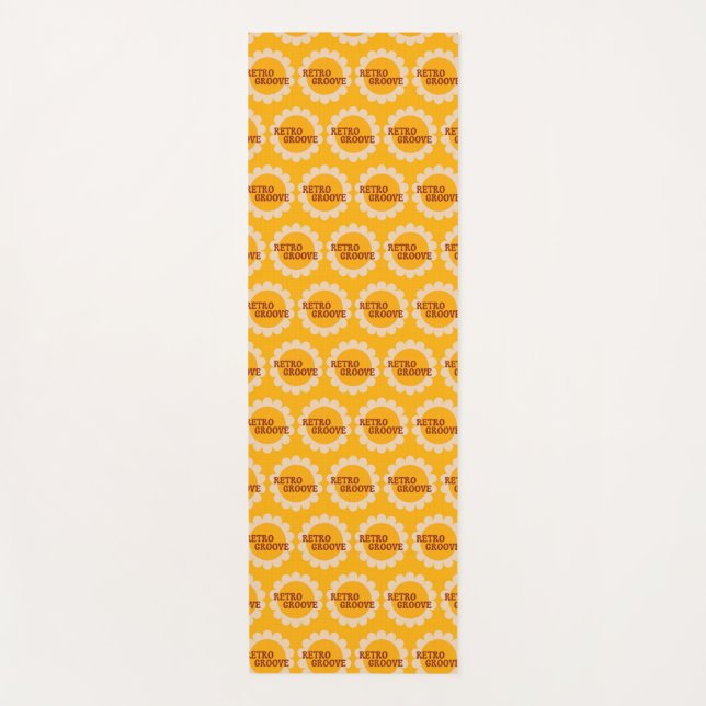 Tapis de Yoga Retro Groove (Devant)