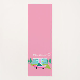 Tapis De Yoga Retro Pink Palm Springs Yoga Mat