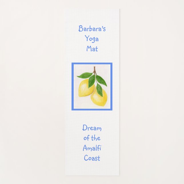 Tapis De Yoga Rêve de la côte amalfitaine CUSTOM (Devant)