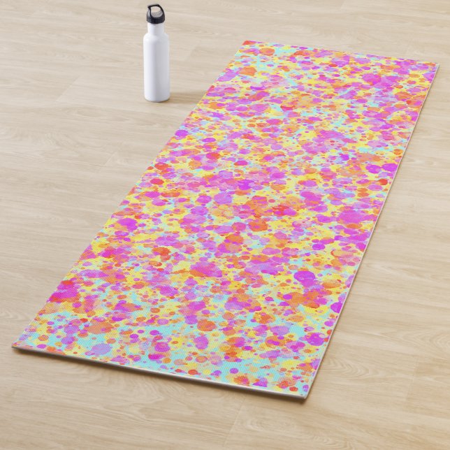 Tapis De Yoga Revêtement Pastel Peinture (En situation)