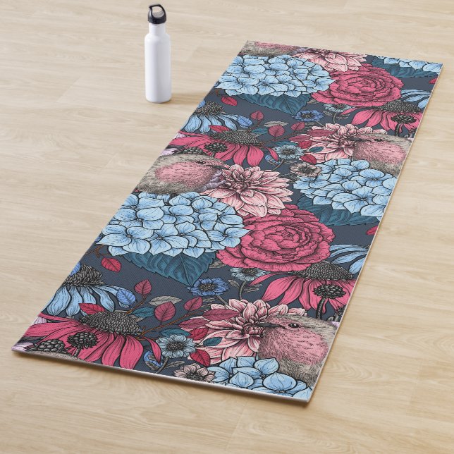 Tapis De Yoga Robins dans le jardin 3 (En situation)