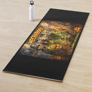 Tapis de yoga robot effrayant pour Halloween de