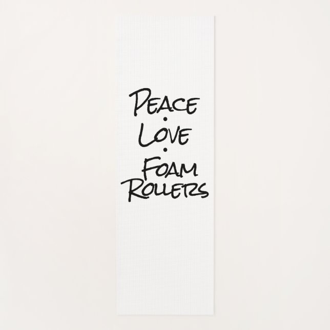 Tapis De Yoga Rollers en mousse Peace Love (Devant)
