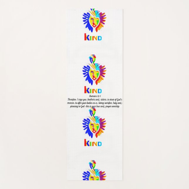 Tapis De Yoga Romains 12:1 LK Yoga Mat - L'adoration en mouvemen (Devant)