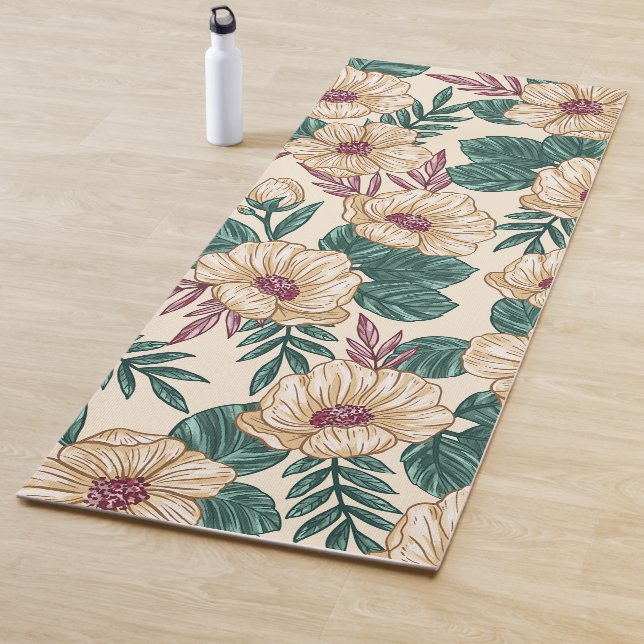 Tapis De Yoga Rose (En situation)