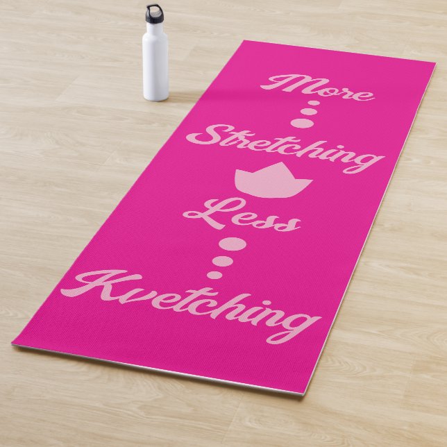 Tapis de yoga rose (En situation)