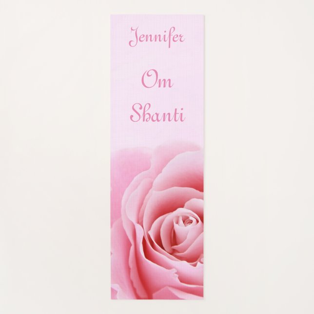 Tapis De Yoga Rose douce Rose intérieur paix spirituelle (Devant)
