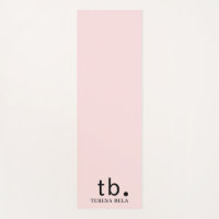 Rose Élégant Style Monogramme Féminin Minimaliste